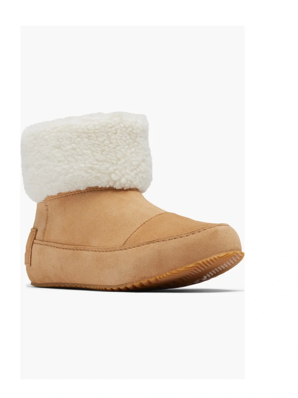 Sorel Go Stumptown Faux Fur Lined Bootie Tawny Buff Natural White Women’s 11